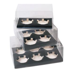 纸杯蛋糕包装盒2粒4/6/个装蛋挞纸杯六粒马芬杯子蛋糕盒包装盒子