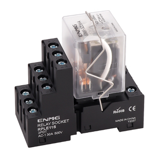 恩爵ENMG紧凑型大功率继电器G30F大电流30A 12 24vdc220vac带底座