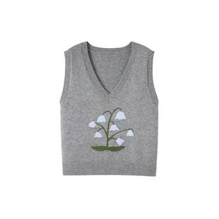 时然大码微胖MM2025春新款韩系简约百搭实穿显瘦撞色针织马甲