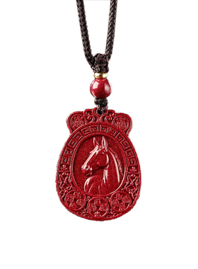 【已祝福】遇见普陀山朱砂马吊坠