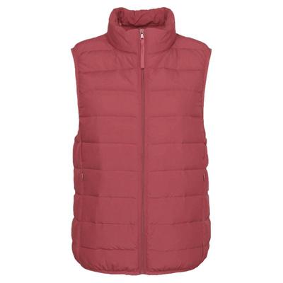 短款立领无缝羽绒服马甲中老年薄