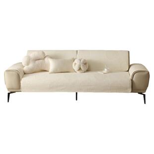 奶油风新款沙发垫现代简约沙发套罩纯棉防滑四季通用布艺坐垫全棉