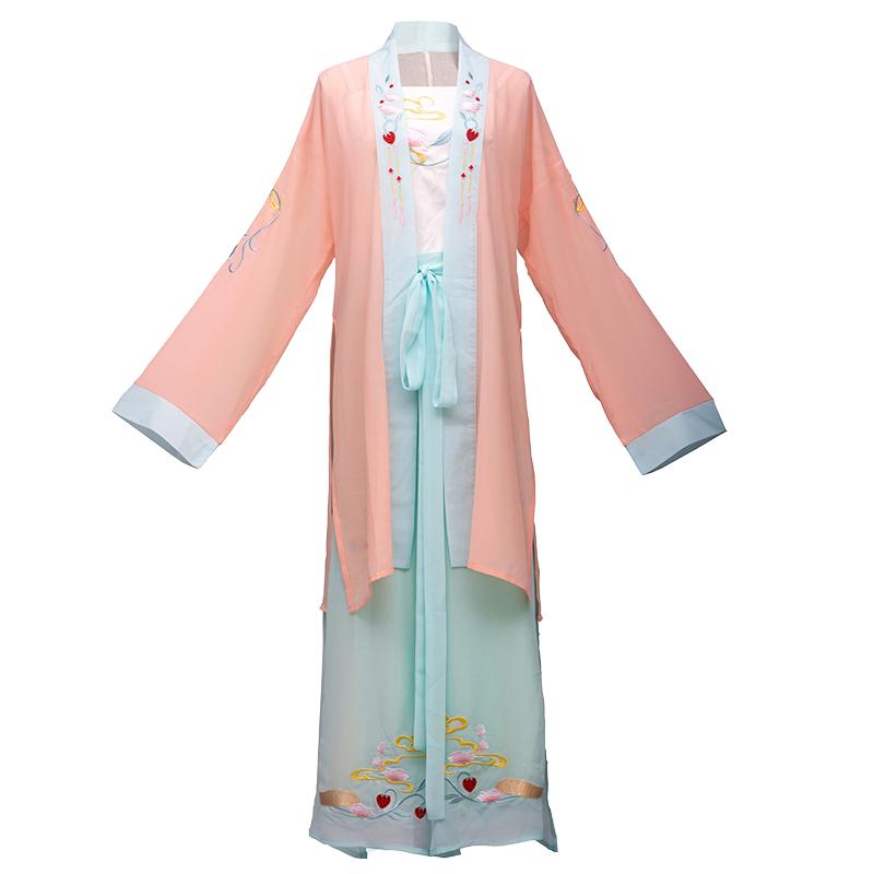 國(guó)風(fēng)夏季白菜價(jià)宋褲漢服三件套薄宋制夏款漢元素原創(chuàng)全套褙子吊帶