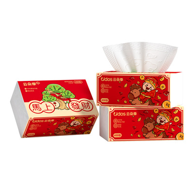 2026新年款红色喜庆纸巾