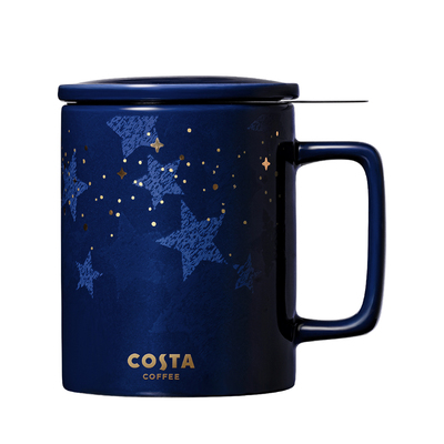 COSTA茶滤马克杯茶杯咖啡杯