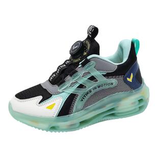 男童鞋子2025秋季新款皮面中大童加大码胖脚宽肥跑步鞋儿童运动鞋