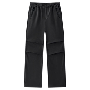 轻户外|商场同款|森马休闲裤女冬摇粒绒裤子软壳裤2025新款阔腿裤