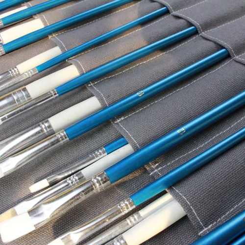 帆布包边大容量画笔整理包插油画笔画笔笔袋帘袋水粉整理包