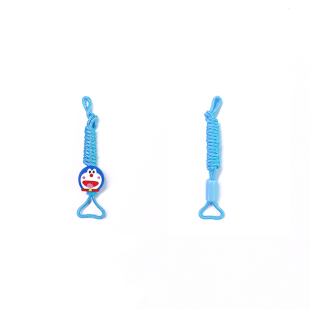 适用小米米兔儿童吊坠挂绳小天才卡通挂脖套绳华为360手表可爱个性伸缩挂饰手机加粗绳子长短款男女通用挂绳