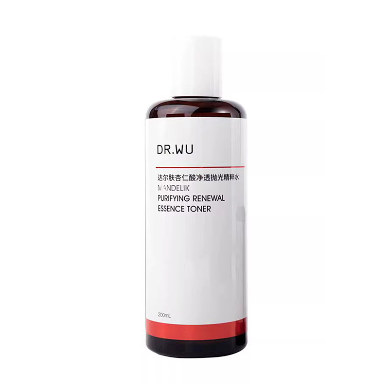 DR.WU达尔肤杏仁酸抛光水200ml爽肤水湿敷水精粹保湿控油去角质