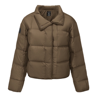 Skechers斯凯奇女士秋冬保暖锁温翻领羽绒服外套面包服P425W095