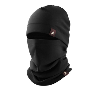 CKRiS帽子围脖两件套防风护颈套头帽秋冬男女双面德绒保暖防寒帽