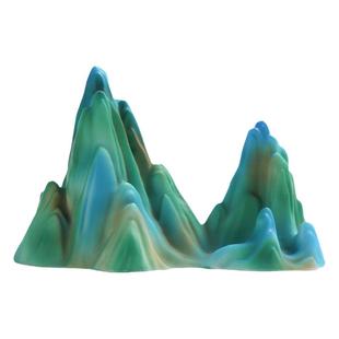 树脂彩绘工艺品温变舞蹈侍女千里江山图只此青绿笔架变色茶宠摆件