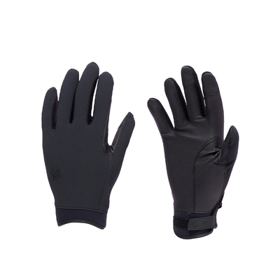 Goldwin户外运动跑步弹力手套网眼速干指尖开叉男女同款