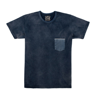 HDK(海觉） 初代INDIGO 260克蓝染修身纯色打底t恤男夏 VSVM RRL