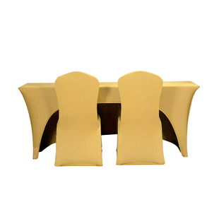 酒店婚庆宴会Party签到台会议弹力桌布套IBM广告长桌套可定制LOGO