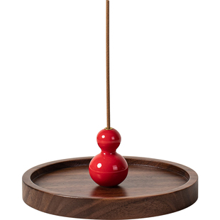 福禄创意陶瓷小葫芦线香炉家用室内香插香座禅意茶空间香薰点香器