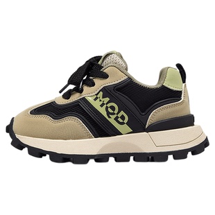 马骑顿童鞋男童运动单鞋春季2026新款潮流百搭跑步女童儿童老爹鞋