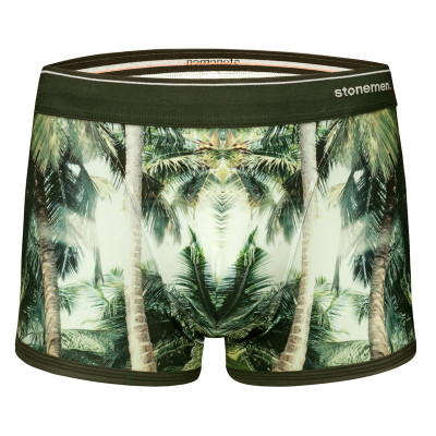 stonemen男士内裤纯棉平角裤雨林