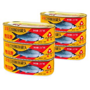 粤花牌金装豆豉鲮鱼罐头227g*6罐 广东土鲮鱼特产罐装即食下饭菜