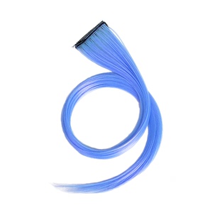 挂耳染女长发一片式挑染假发片彩色短发染发片接发渐变假发条发片