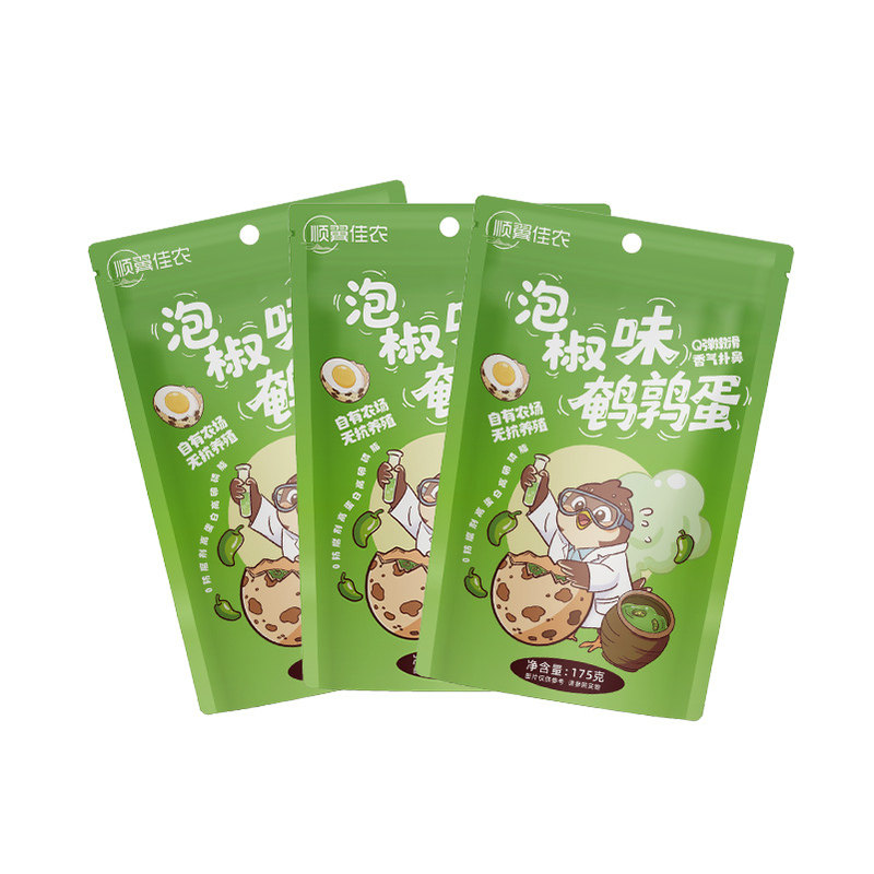 顺翼佳农爽口泡椒鹌鹑蛋健康