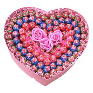 草莓荔枝蓝莓香橙味真知棒糖果礼盒送女友新年情人节生日礼物花束