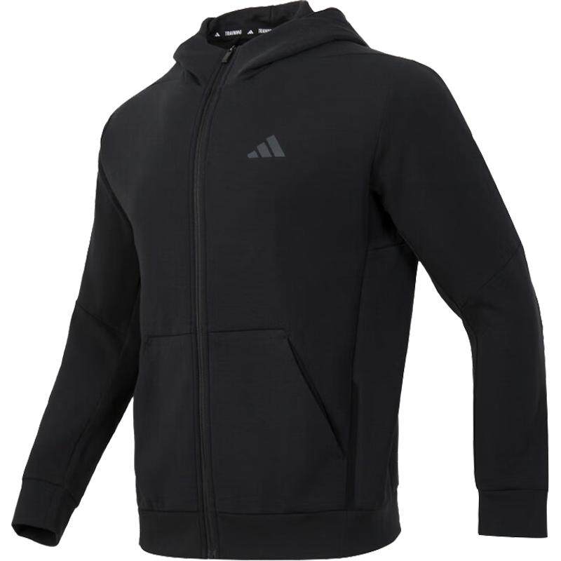 滔搏adidas阿迪达斯男子针织连帽夹克外套卫衣运动休闲IY1131