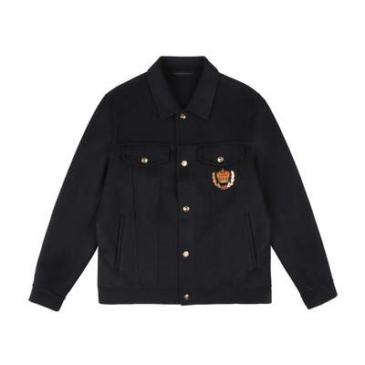 雷迪波尔羊毛双面呢夹克外套