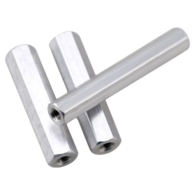 长螺母 单头六角铝柱m4 联接柱 铝拉杆 机身铝棒  直通双通内外牙