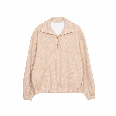 Hualun半开襟卫衣男生高领上衣