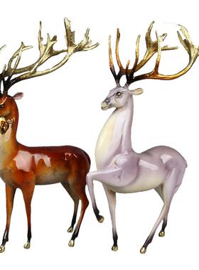 电视柜房间玄关家居铜摆件工艺品