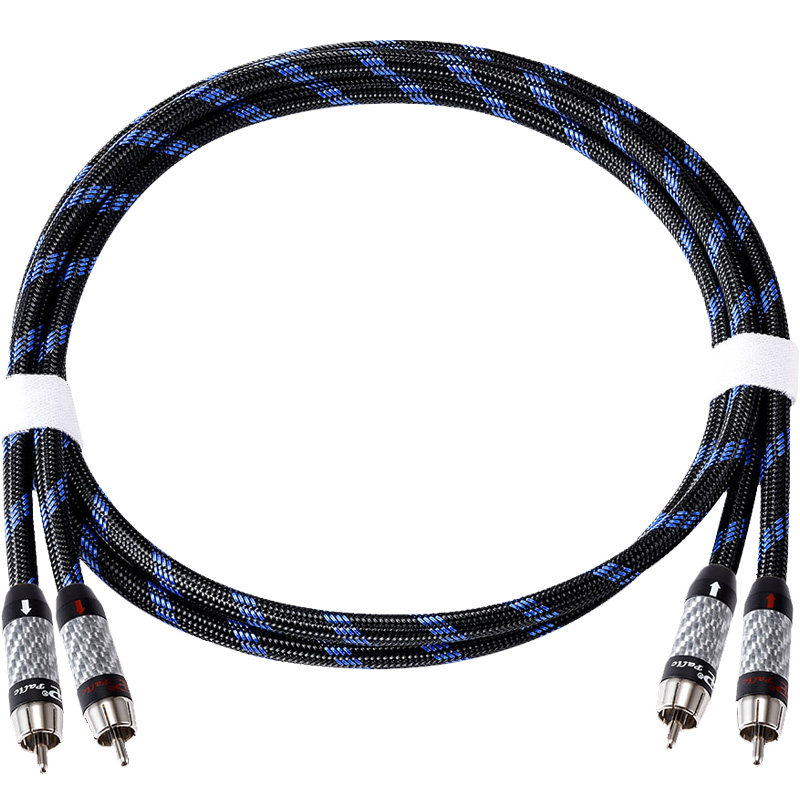 张扬/ZY Cable音响/耳放/解码手工双莲花RCA音频信号线圆声带行货