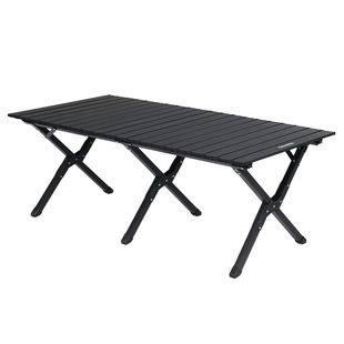 挪客露营桌户外折叠蛋卷桌拼色便携式露营野炊野餐桌折叠桌椅套装