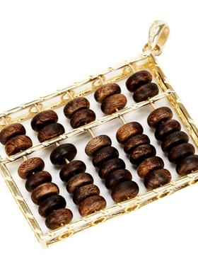 小算盘挂件沉香百搭款吊坠