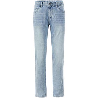 [凉感]GIOVANNI VALENTINO夏季2025新款弹力牛仔裤男直筒薄款裤子