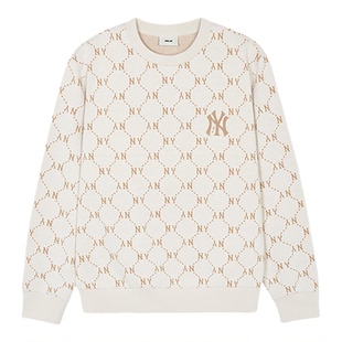 MLB正品T MONOGRAM系列男女同款时尚圆领长袖卫衣3AMTM0141-50CRS