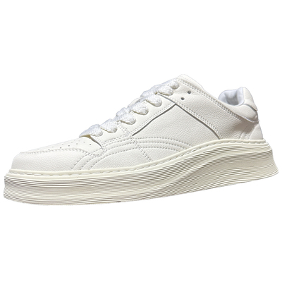 软底软面小白鞋透气养脚真皮板鞋