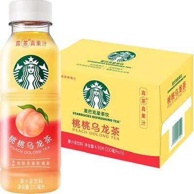 星巴克桃桃乌龙果汁茶饮料15瓶