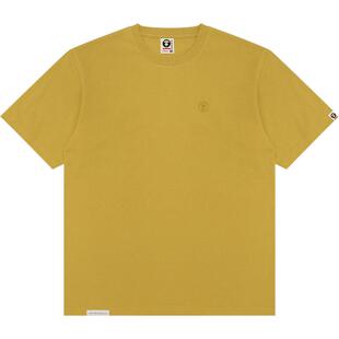 Aape旗舰店男装春夏简约猿人徽章纯色潮流短袖T恤1413XXM