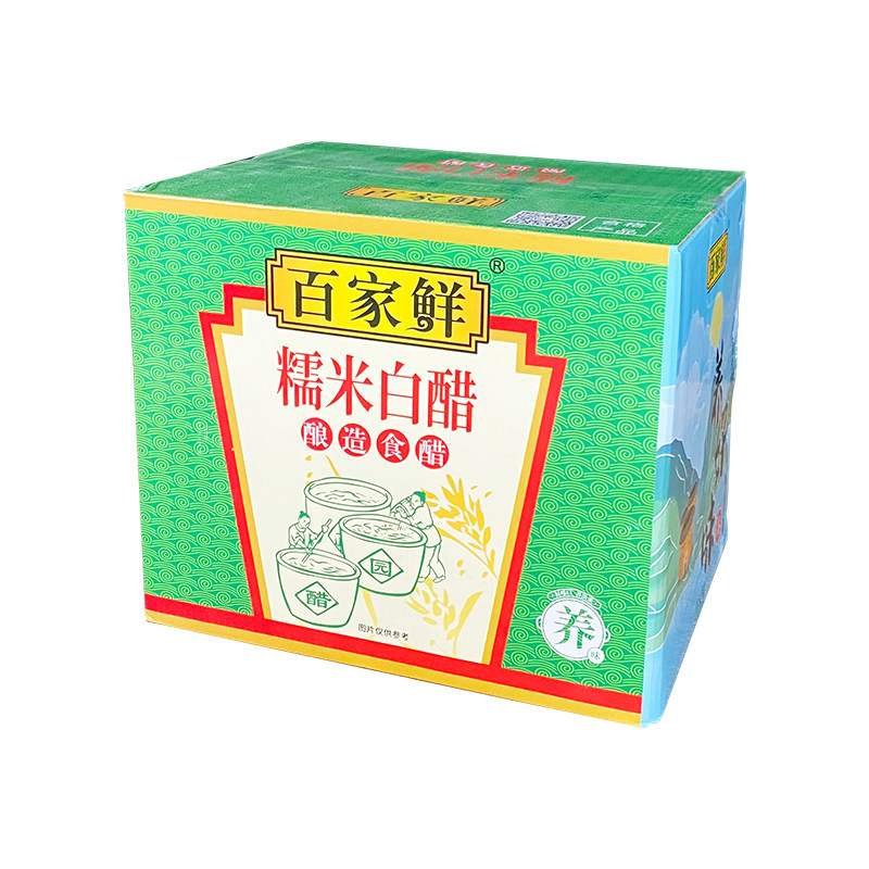 百家鲜糯米白醋620毫升*12瓶酸菜