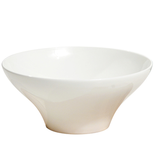 纯白骨瓷餐具米饭碗家用釉下彩陶瓷碗创意沙拉碗大碗汤碗异形碗