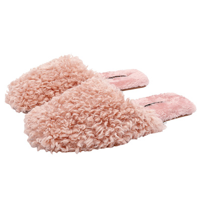 奶fufu小暖炉仿羊羔绒棉拖