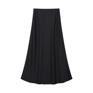 【微光半裙】LILY双面缎垂感斜裁半裙25春新款女装气质鱼尾半身裙