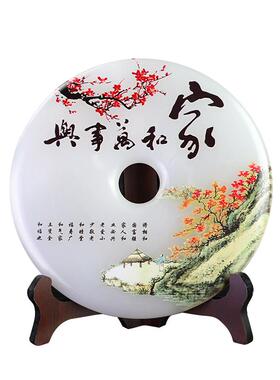 玉石摆件办公室轻奢装饰天然正品