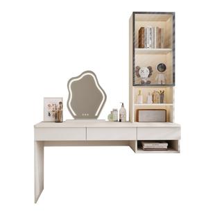 奶油风梳妆台卧室飘窗书桌一体化妆桌收纳储物柜家用多功能电脑桌