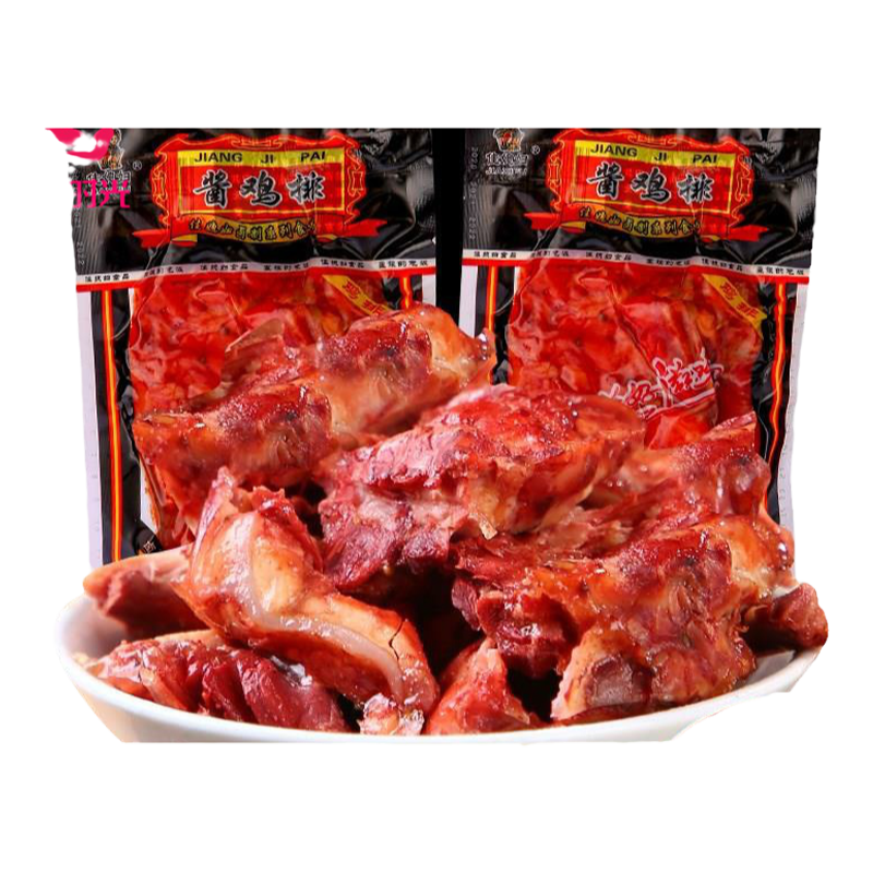风味鸡排即食卤味零食东北骨架鸡