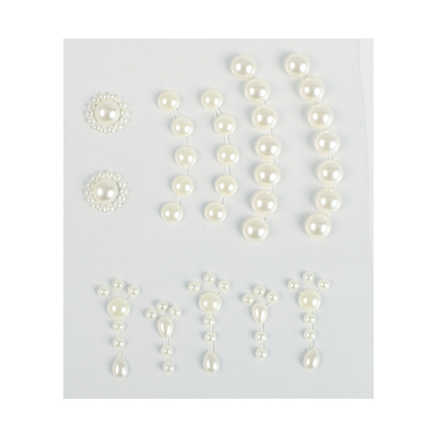 墨雨云间杨超越同款珍珠贴面妆汉服花钿眉心贴舞台演出贴脸饰品