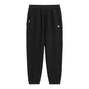 太平鸟男装 束脚裤男潮流黑色抽绳休闲裤肌理感冬季抽绳运动卫裤