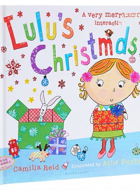 现货 【中商原版】露露的圣诞节 英文原版 Lulu's Christmas 幼儿启蒙 精装触摸操作书 翻翻书 露露大明星系列